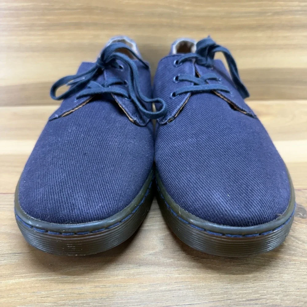 Dr Martens‎ Delray Canvas Navy Blue Mens 9 Low Top Sneaker Casual Minimalist